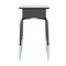 Emma and Oliver Jacobs Desk/Chair Set with Metal Open Front Storage Box, Desktop, Metal Frame and Stackable Flex Comfort Classroom Chair